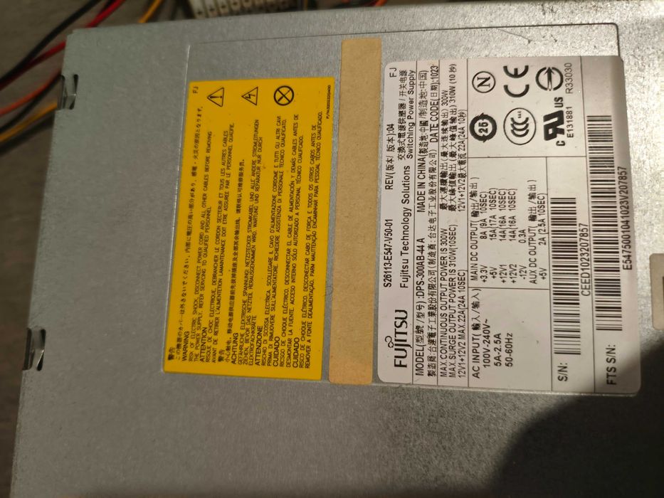Sursă PC Fujitsu 300W FSP - Calitate OEM, Testată, Funcțională!