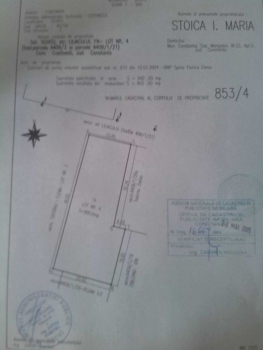 Vand sau schimb Teren 900mp Costinesti si teren 500mp intravilan