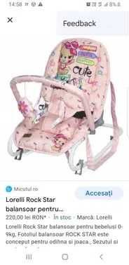 Balansoar pt copii   Lorelli  Rok Star