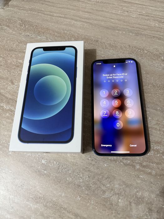 Iphone 12 full box, blue, neverlocked