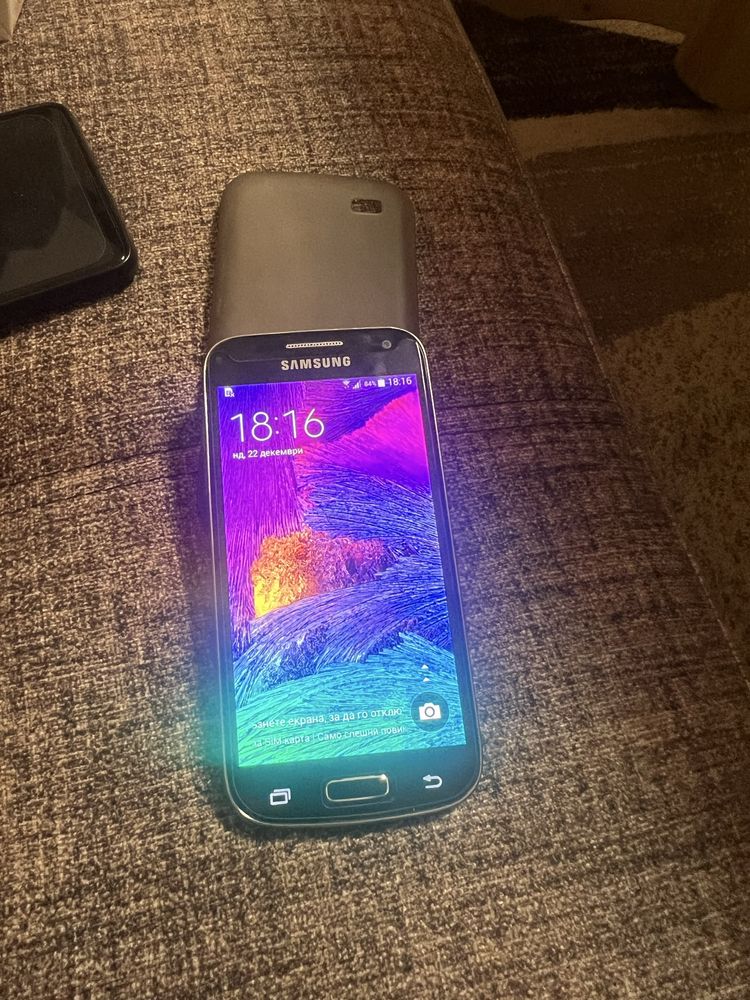 Samsung S4 mini + калъф