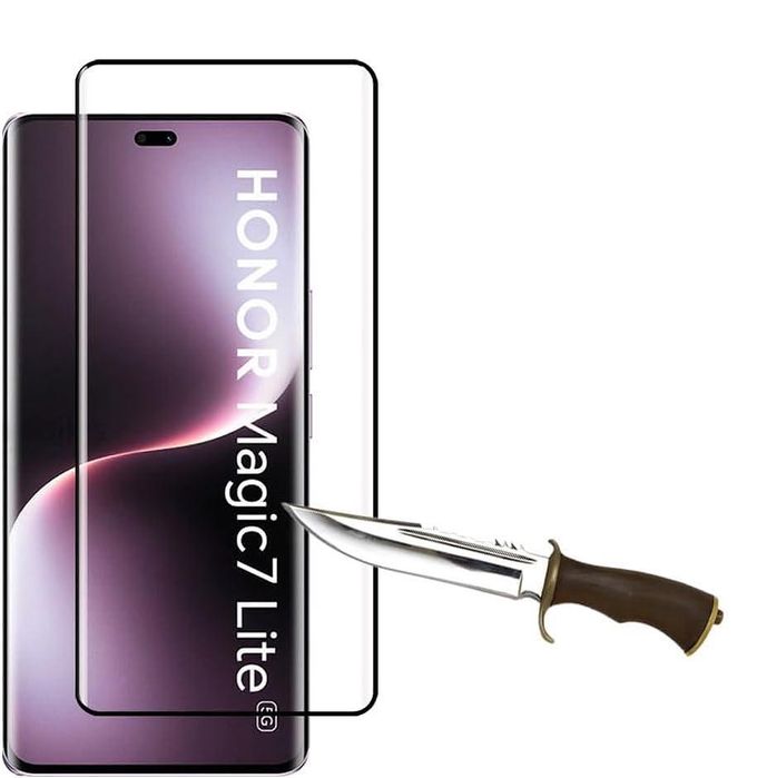 5D Извит Стъклен Протектор за Дисплей за Honor Magic7 Lite / Magic6