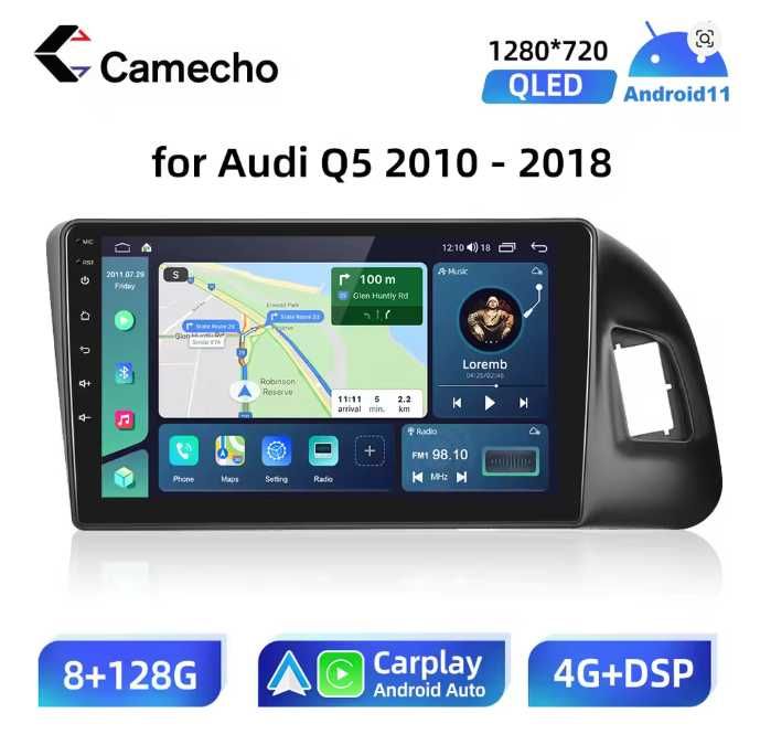 Мултимедия за Audi Q5 с Android 11 CarPlay и Android Auto