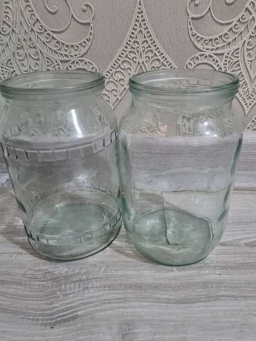 Продаются банки стеклянные 3 литра, 1 литр
