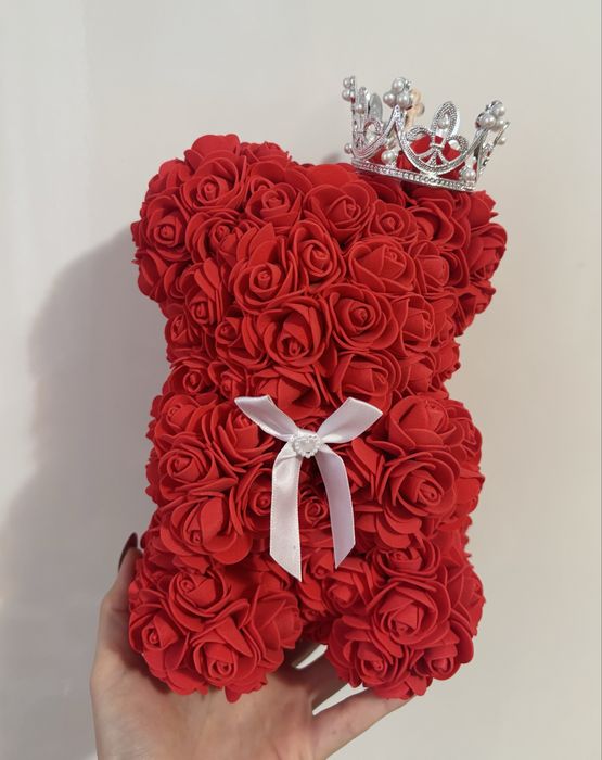 Ursulet din trandafiri de spuma