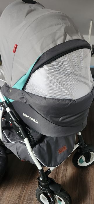 Carucior 3 in 1 Optima Grey Turqoise