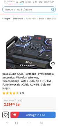 Vând boxa Akai super preț