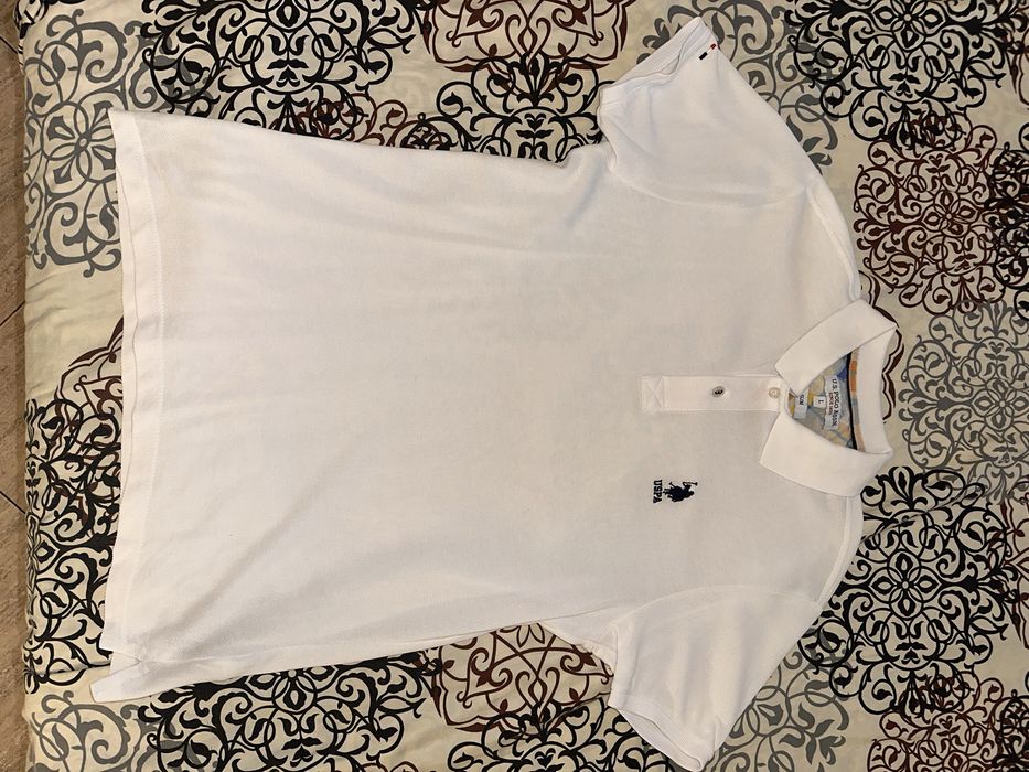 US Polo T-shirt alb