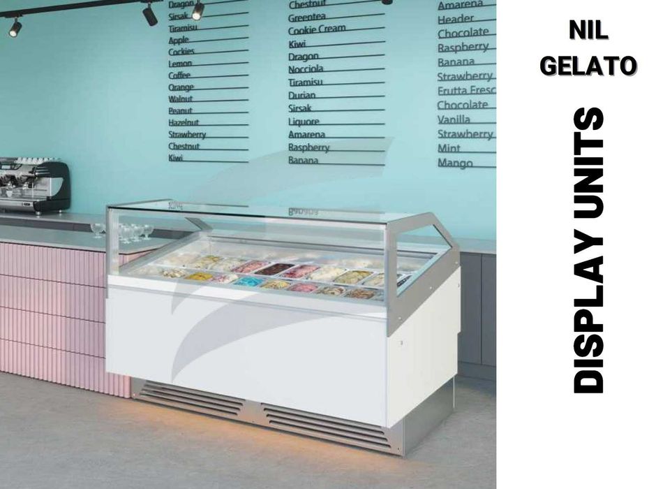 Vitrina gelato / Inghetata / NIL GELATO 12 / NOU / 12 AROME
