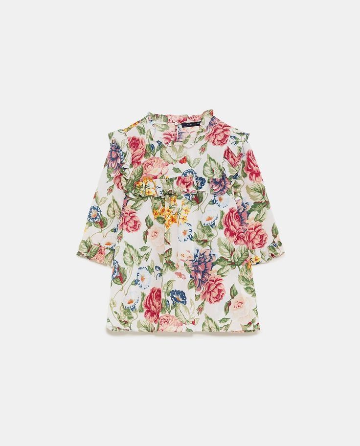 ZARA риза с волани р-р Л