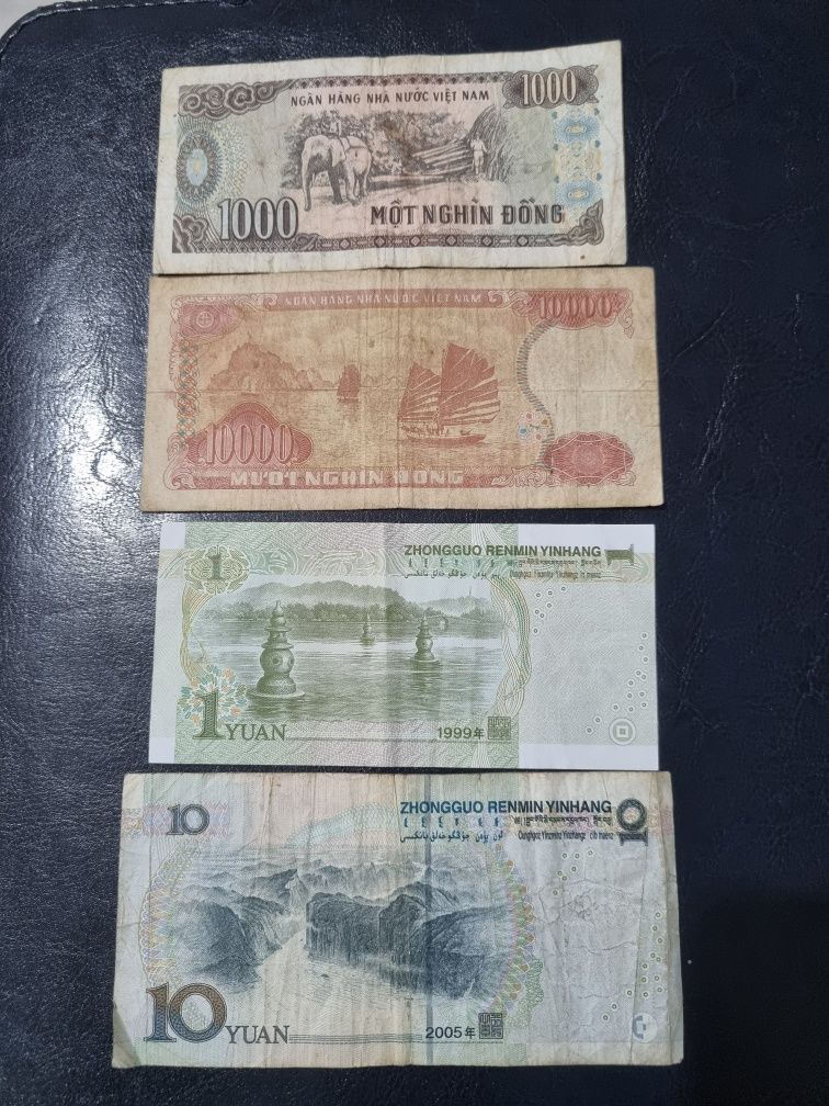 Bancnote China si Vietnam