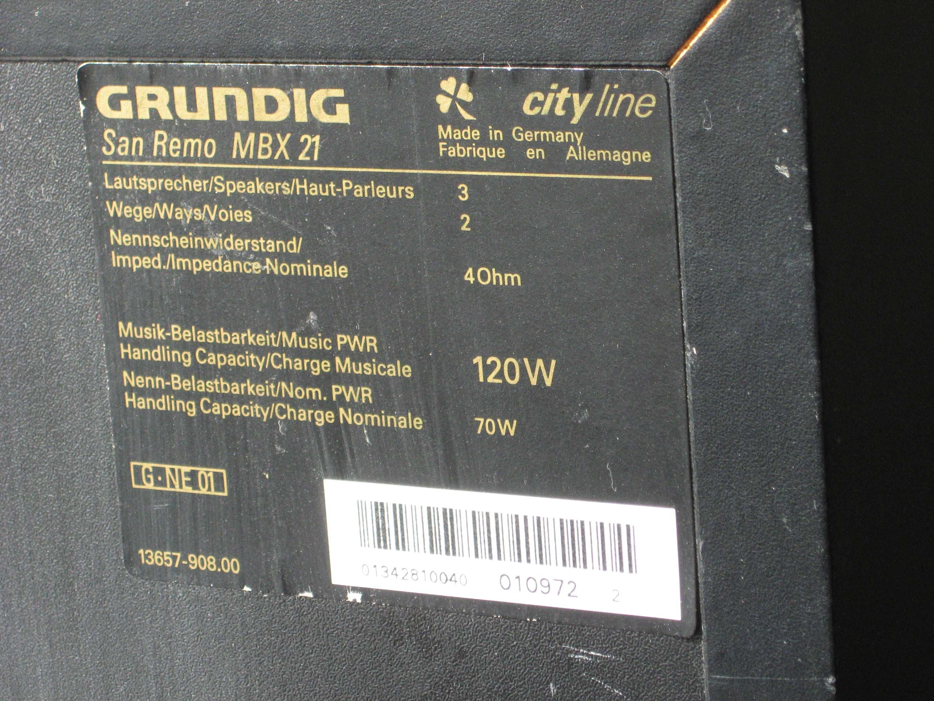 Boxe GRUNDIG San-Remo  MBX-21  Germany