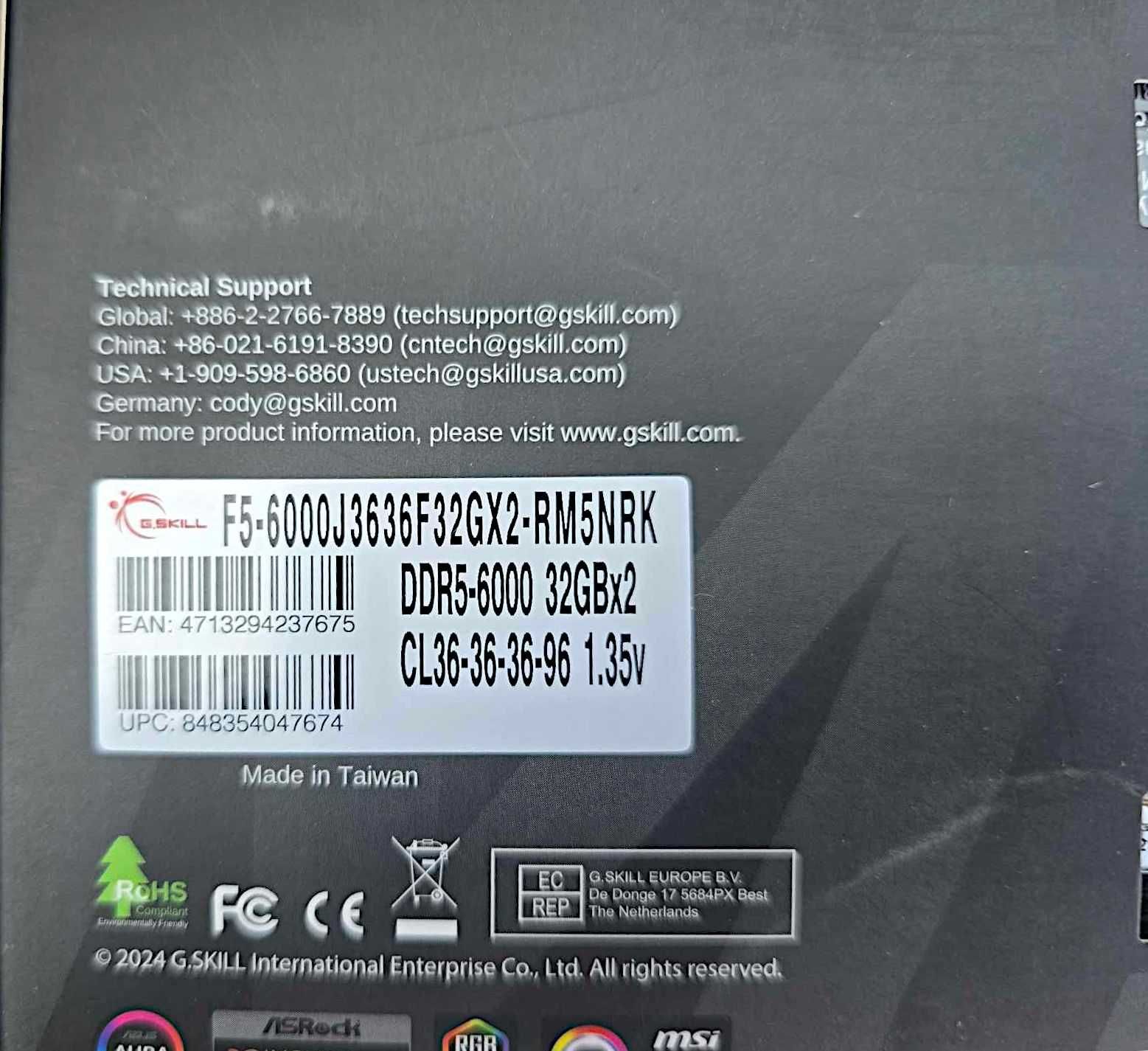 RAM памет G.SKILL Ripjaws M5 Neo 64GB (2x32GB) DDR5 6000MHz