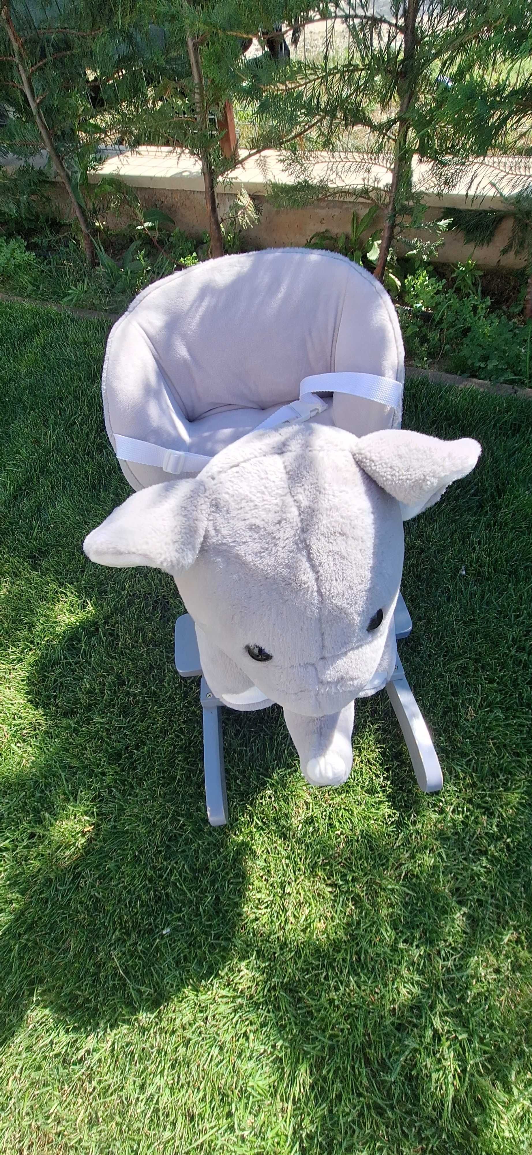 Balansoar Infantastic elefant copii gri