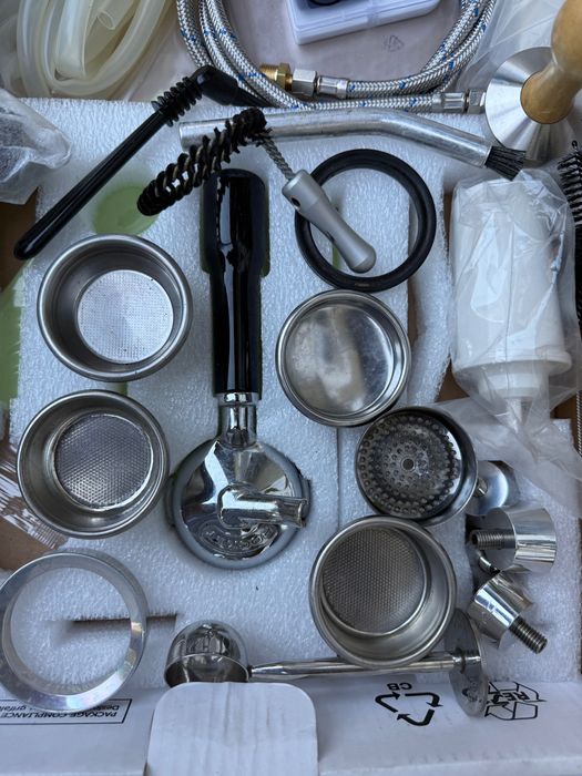 Espressor Rocket Giotto Evo R, E61, pompă rotativă, inox + accesorii