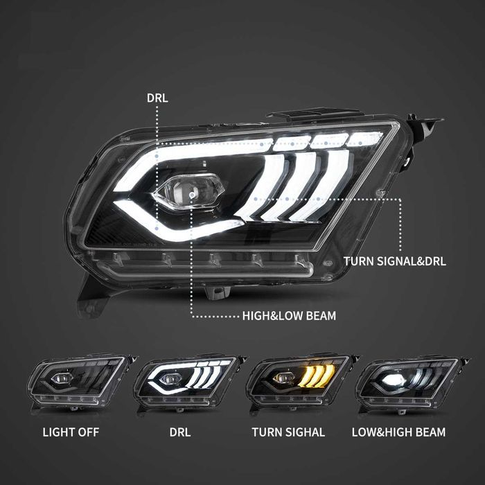 Комплект Full LED фарове за Форд Мустанг 2010 - 2014 USA Mustang