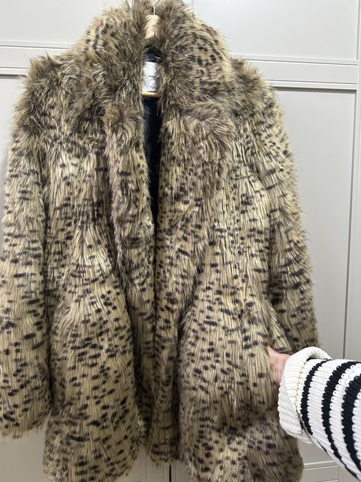 Haina blana artificiala ANIMALPRINT MANGO