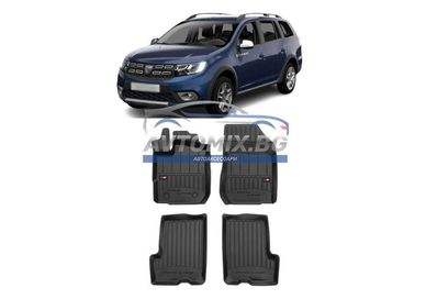 Гумени стелки зa Dacia Logan MCV 2013-2020 г., ProLine 3D