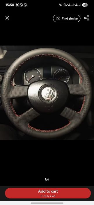 Husa volan  volkswagen polo/golf/touran