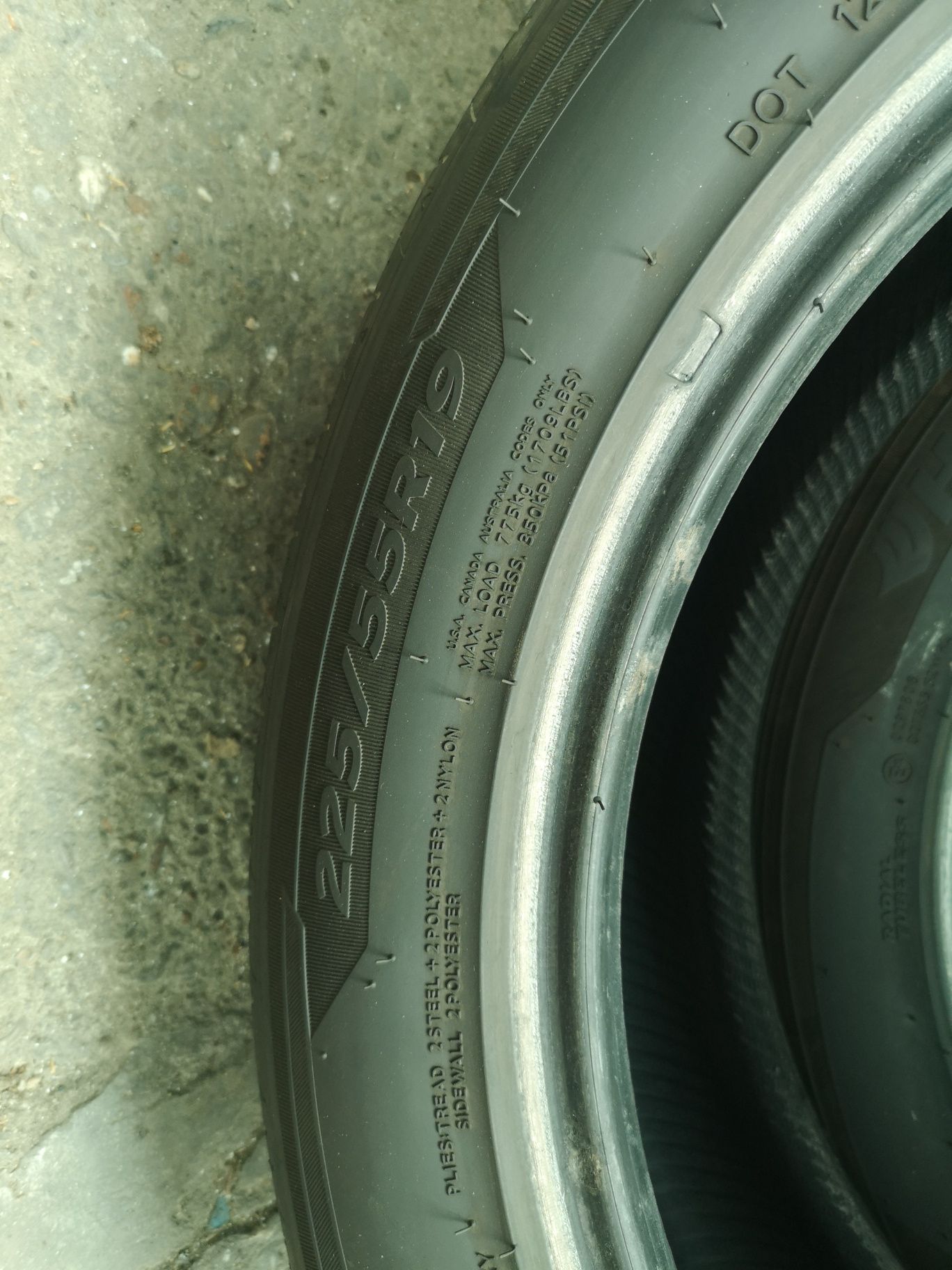 2бр 225/55/19 Hankook