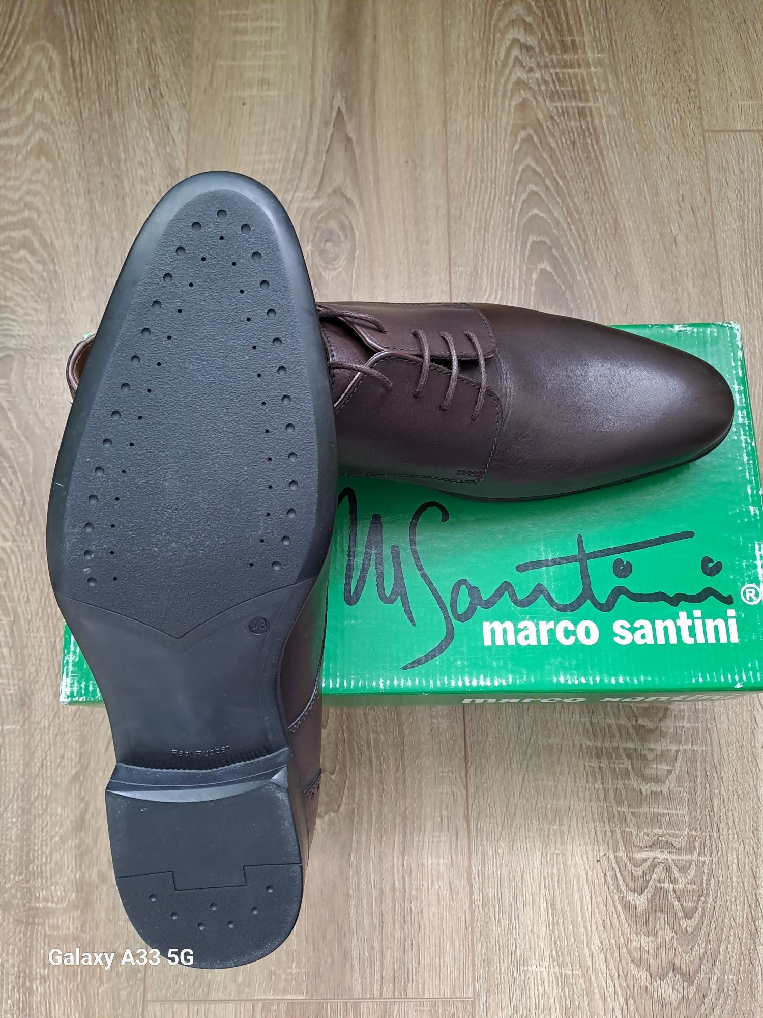 Noi!!! Vand pantofi MarcoSantini, din piele naturala pentru bărbaţi.
