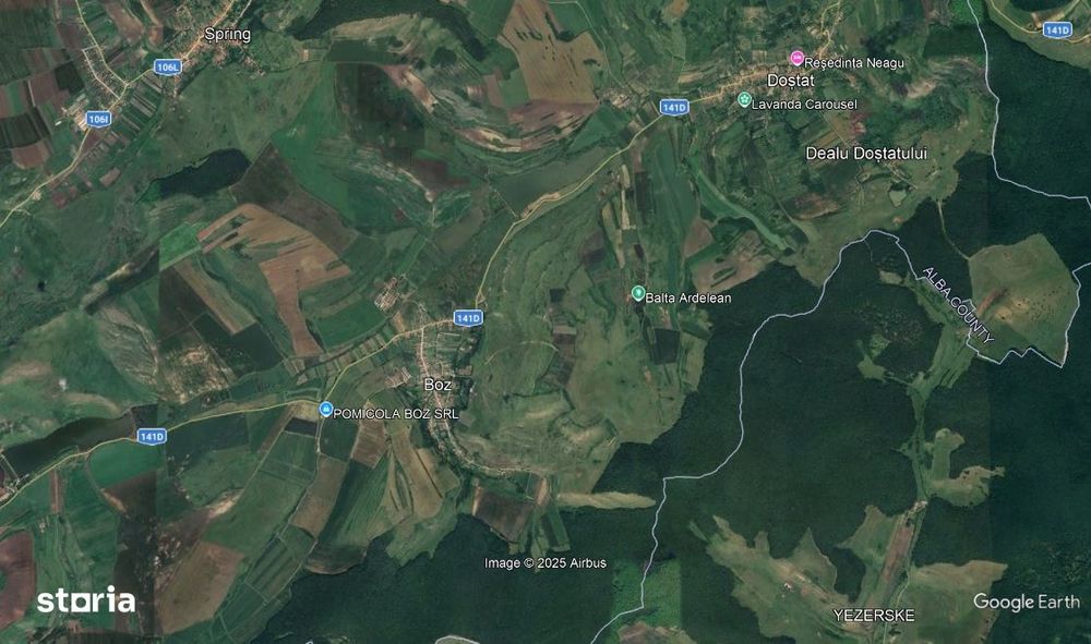 Teren Agricol De Vanzare In Com.Dostat, Jud. Alba-10,25 ha.