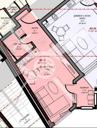 Едностаен апартамент в Поморие 786-23507