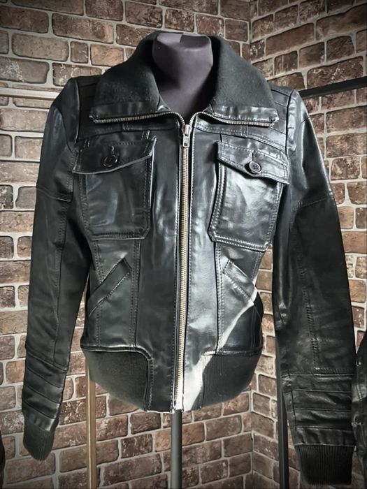 Винтажная куртка из натуральной кожи
