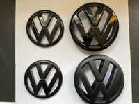 Emblema Volkswagen Golf 6 fata + spate Negru Mat