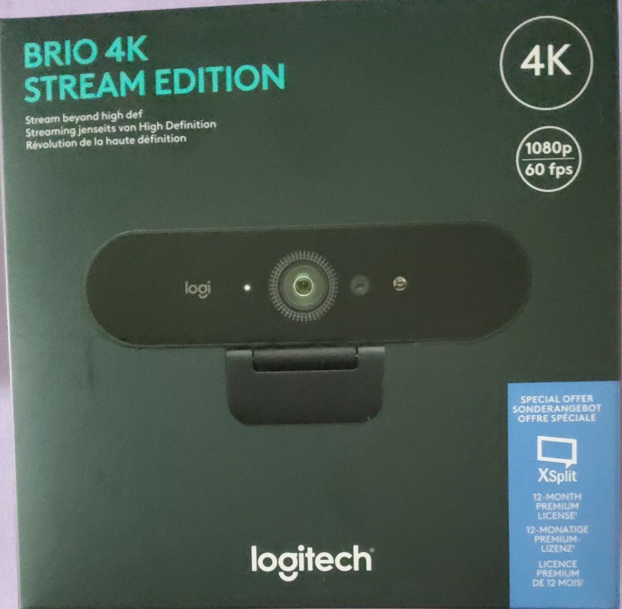 Webcam Logitech Brio 4k Stream Edition, SIGILATA