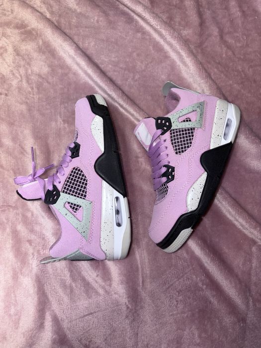 Pantofi Jordan 4 Cookie 37.5 High Roz Rose Mov Trandafir Mov Negru noi