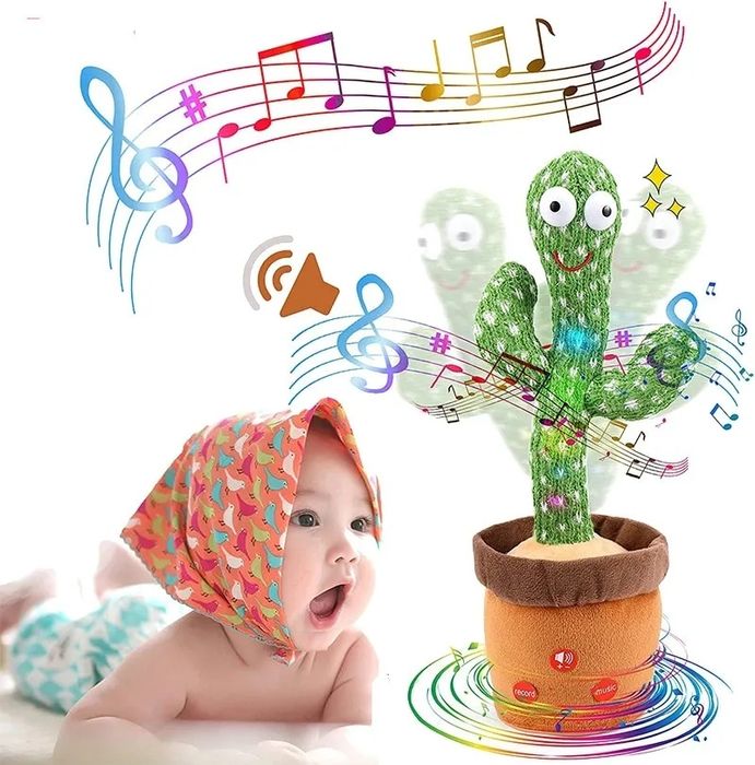 Пеещ кактус играчка пеещ танцуващ кактус