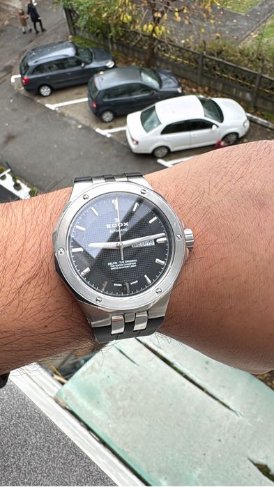 ceas Edox Delfin automatic 43 mm double day date