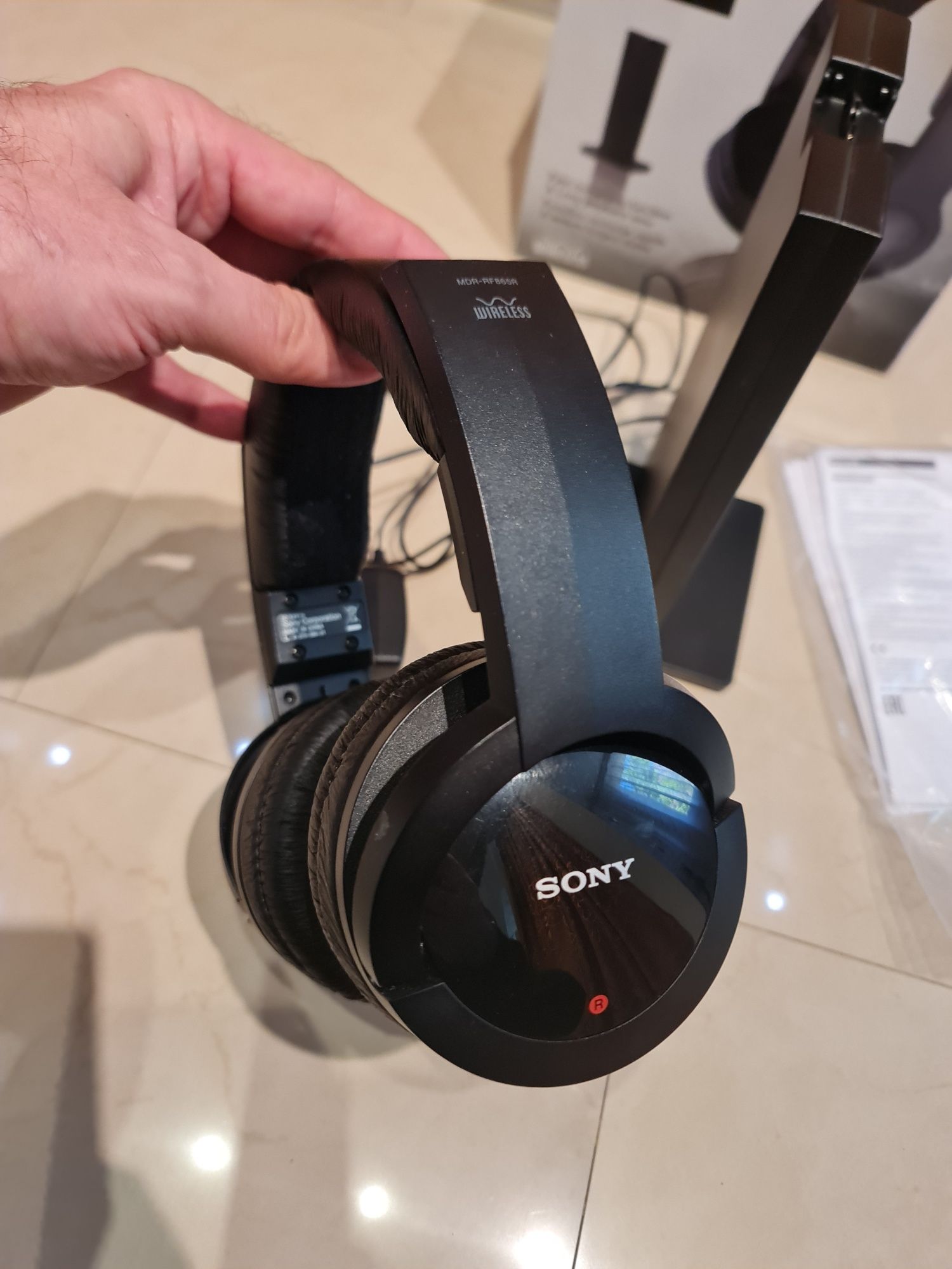 Безжични слушалки Sony MDR-RF865RK RF, черни