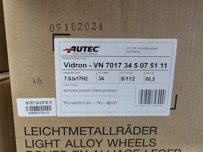 17цола 5х112 Vw Audi Mercedes BMW Skoda 5х112