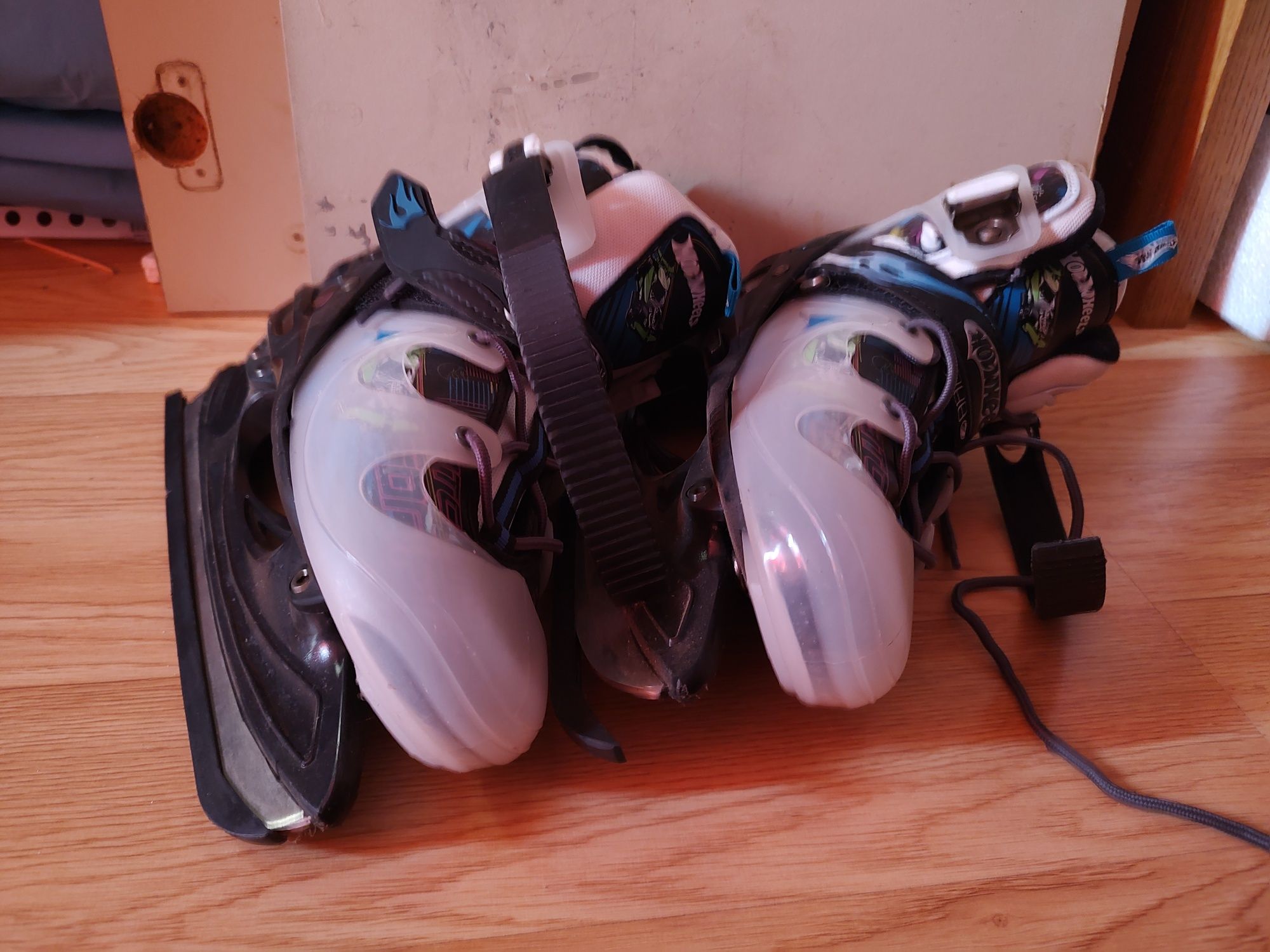 Patine gheata reglabile HotWheels copii