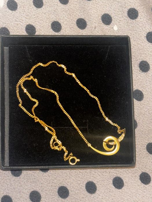 Lanț aur italian 18 k+diamante naturale, 6.38 gr
