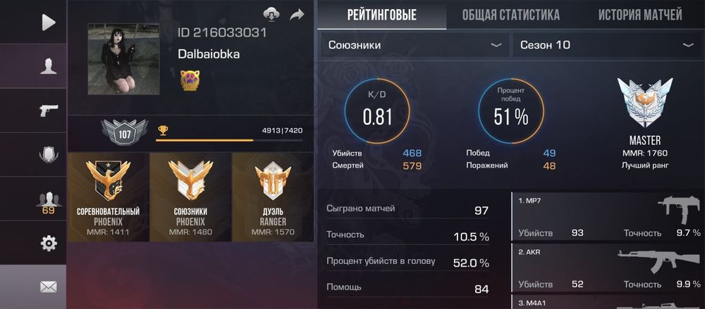 Аккаунт в Standoff2