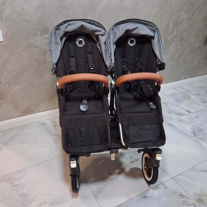 Carucior gemeni Bugaboo donkey  set 2in1 sport si scaune auto