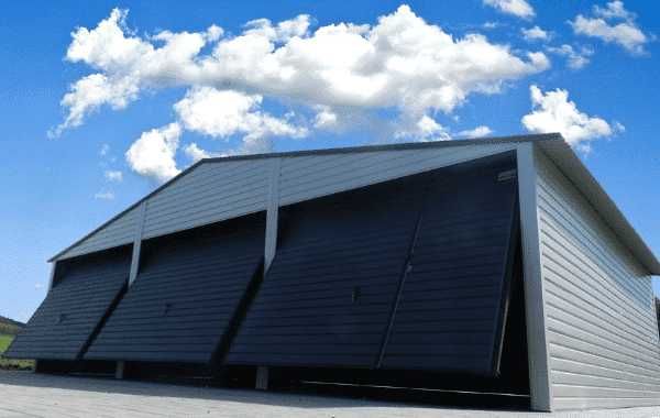 Garaje auto pe structura metalica, constructii moderne