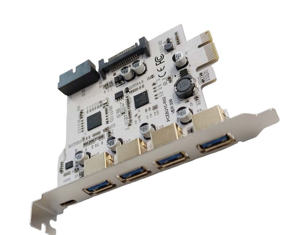 PCI Express. 4 ports USB 3.0 + USB3.1 TYPE-C