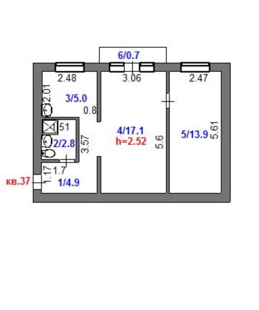 Обмен 2х комнатной на 3-4 комнатную