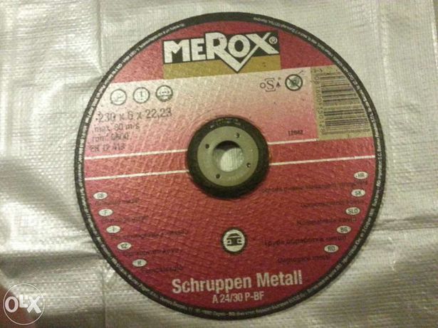 Discuri ⊙230 pentru polizat metal MEROX Germania - NOI - 10 Lei/Bucata