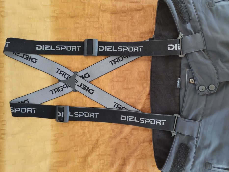 Ски панталон Diel с тиранти за мъже, 20 000мм, черен, EU#52 / L, 180cm