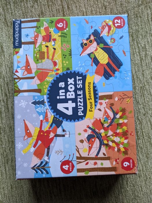Пъзели 4 броя в кутия, Сезоните, 2+ г. САЩ