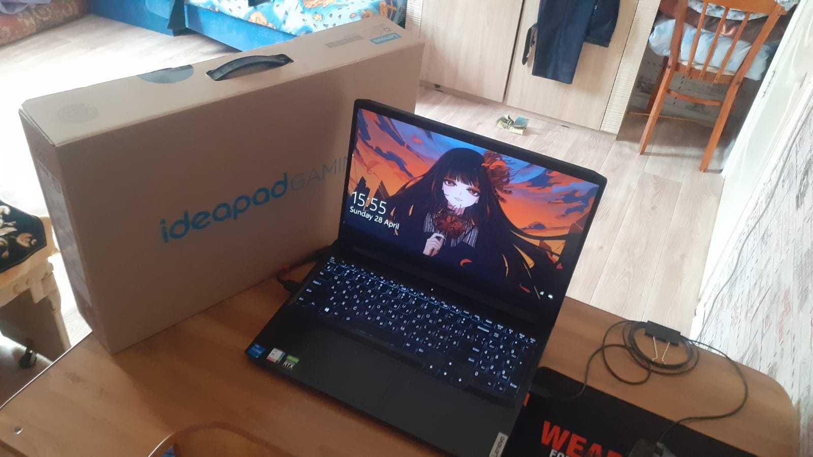 lenova ideapad gaming 3 с коробкой и чеком