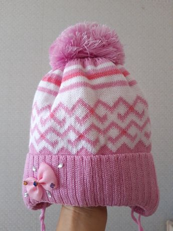Шапка ушанка детская/ теплая шапка для девочек
