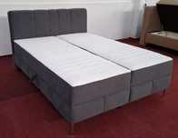 Pat boxspring 160 cm/200 cm'Gala',saltele incluse și lada depozitare