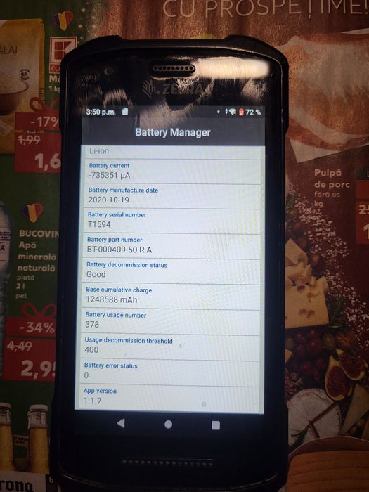 Zebra tc26 scanner stare buna