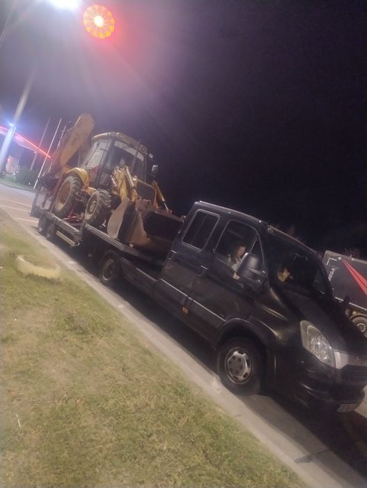 MINI TIR trasport buldoexcavator bobcat stivuitor finisor compactor 10
